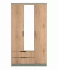 Jive Tall Triple 2 Drawer Mirror Wardrobe